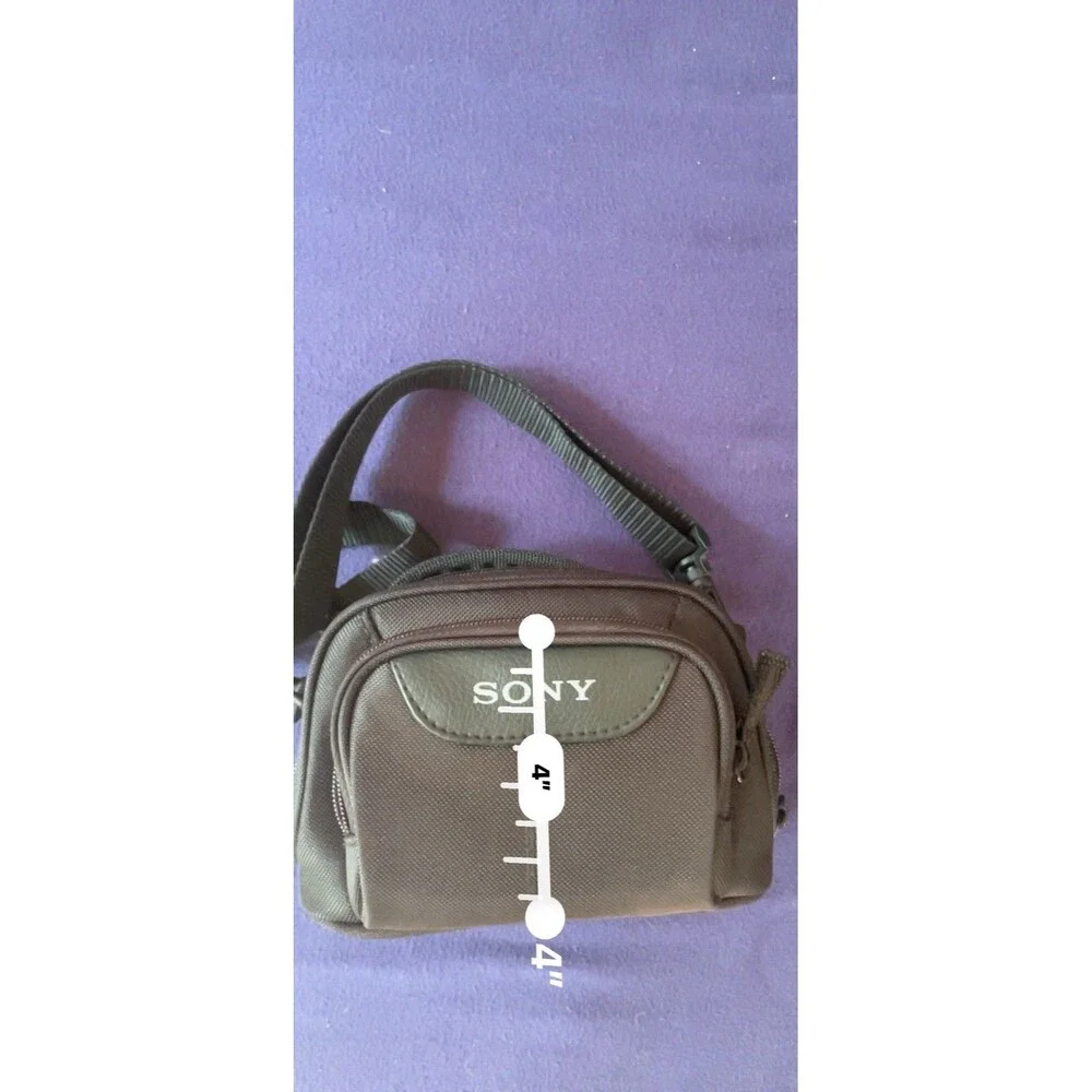 Sony Vintage Camera Bag Crossbody Case CS-V15 Green Grey Light Use Small